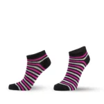 Bavlněné dámské kotníkové ponožky PROUŽKY